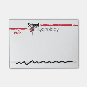 Grundligt modernt skola psykologi som Posta-det Post-it Block