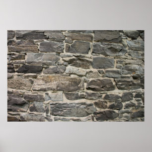 GRUNDMUR 91 cm x 61 cm, Värdeaffisch (Matte) Poster