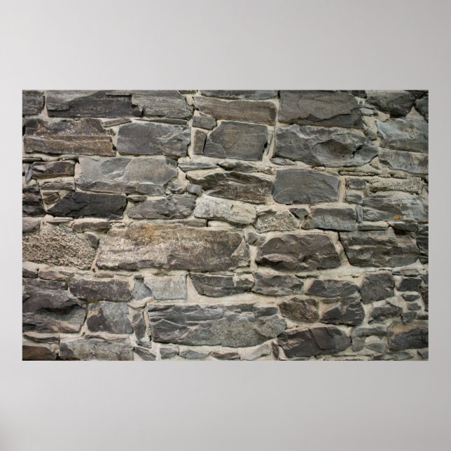 GRUNDMUR 91 cm x 61 cm, Värdeaffisch  (Matte) Poster (Framsidan)