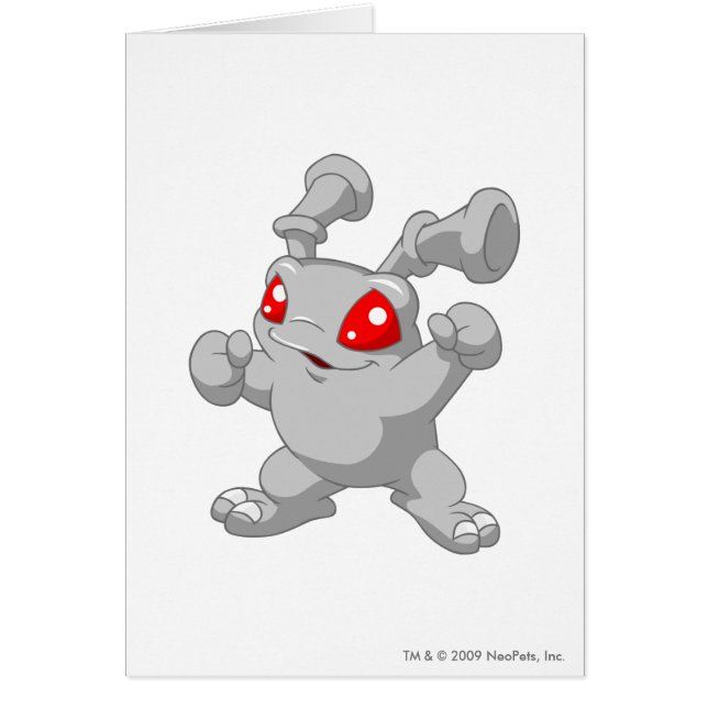 Grundo silver hälsningskort (Framsidan)