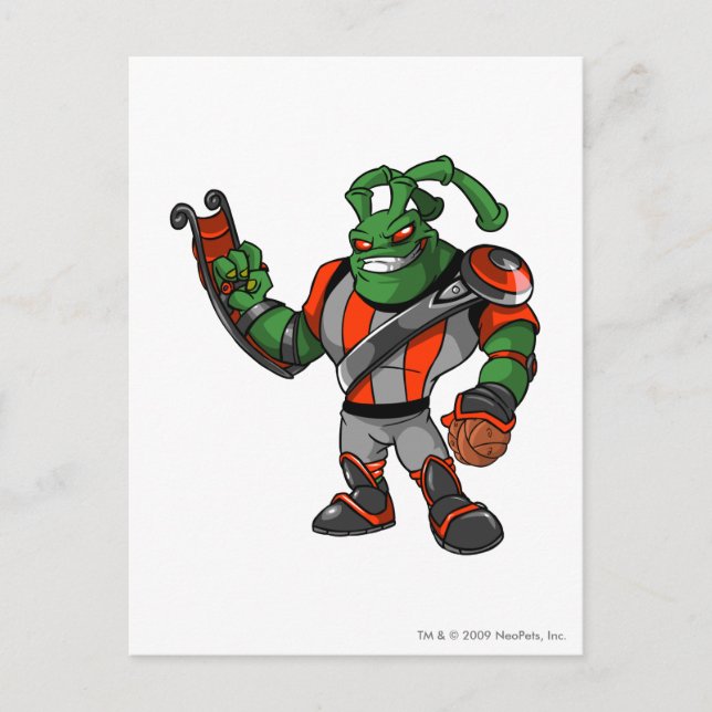 Grundo Virtupets Space Station Player Vykort (Framsida)