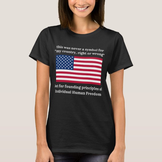 Grundprinciper (mörk) T-Shirt (Framsida)