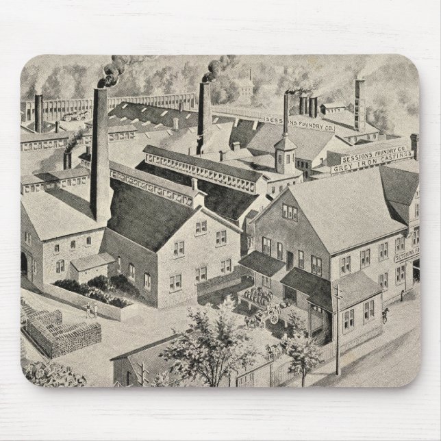 Grundrygt monteringsföretag musmatta (Framsidan)