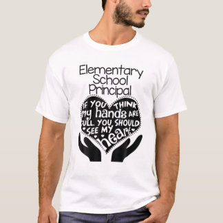 Grundskola T Heart Händer Lärare Shirt