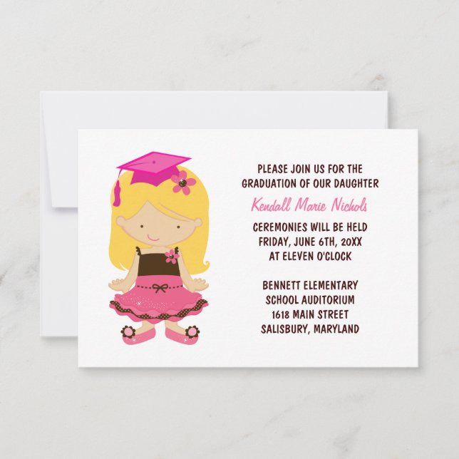 Grundskola Tillkännagivande för studenten (Framsida)