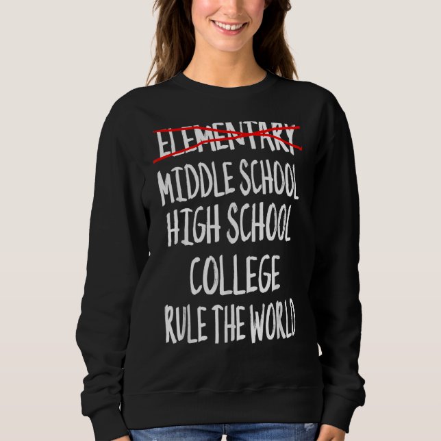 Grundskolan Studenten 6e Klass Studenten T Shirt (Framsida)