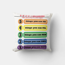 Grundteknik för ångest/Stressa 5 sinnen Kudde