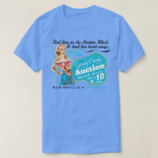 Grundy County Auction T Shirt (Design framsida)