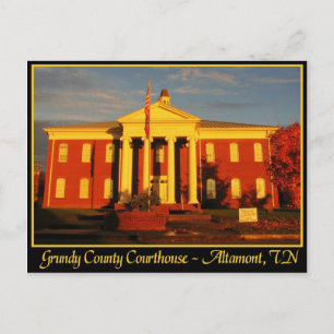 Grundy County Domstol - Altamont, TN Vykort