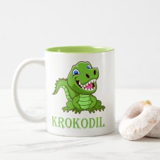 grüne Krokodil Två-Tonad Mugg