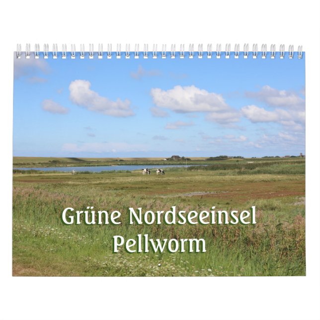Grüne Nordseeinsel Pellworm Kalender (Omslag)