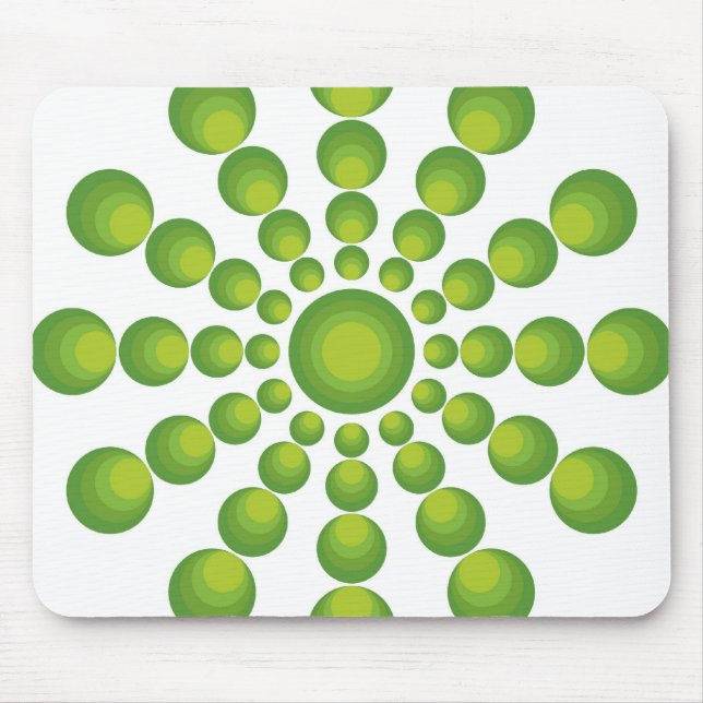 Grüner 70er Jahre-Stil Musmatta (Framsidan)