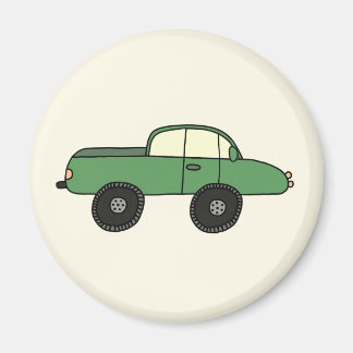 Grüner Geländewagen Magnet
