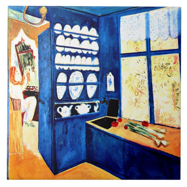 Grunewald - Blue Kitchen Kakelplatta (Framsidan)