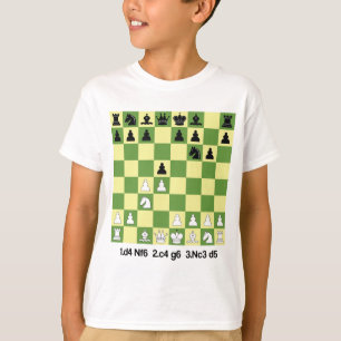 Grunfeld Defence Chess Öppings Shirt Chess Gift T