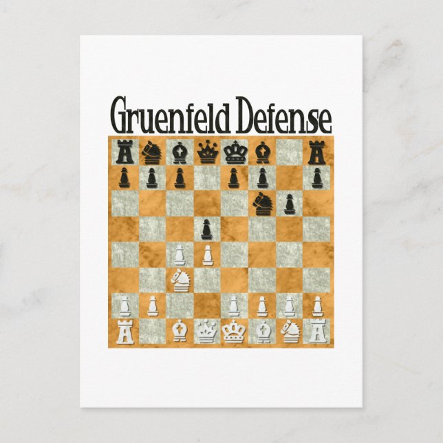 Grünfeld Defense Vykort (Framsida)