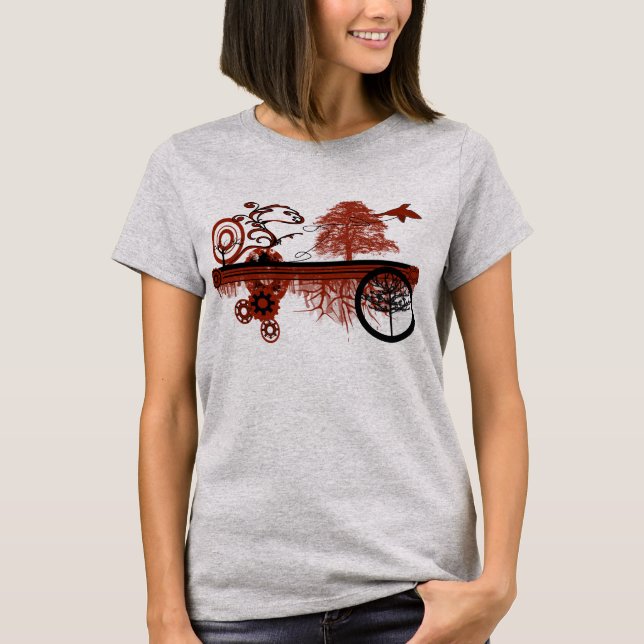 Grungad Träd Circles Tunisic Tee (Framsida)