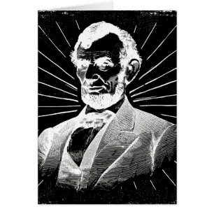 grunge abraham lincoln hälsningskort