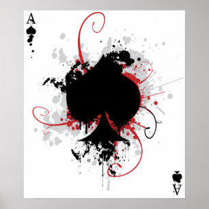Grunge Ace Poster