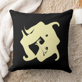 Grunge Aesthetic Fractal Art Kudde