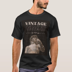 Grunge Aesthetic Vintage David Statue Art Design T Shirt