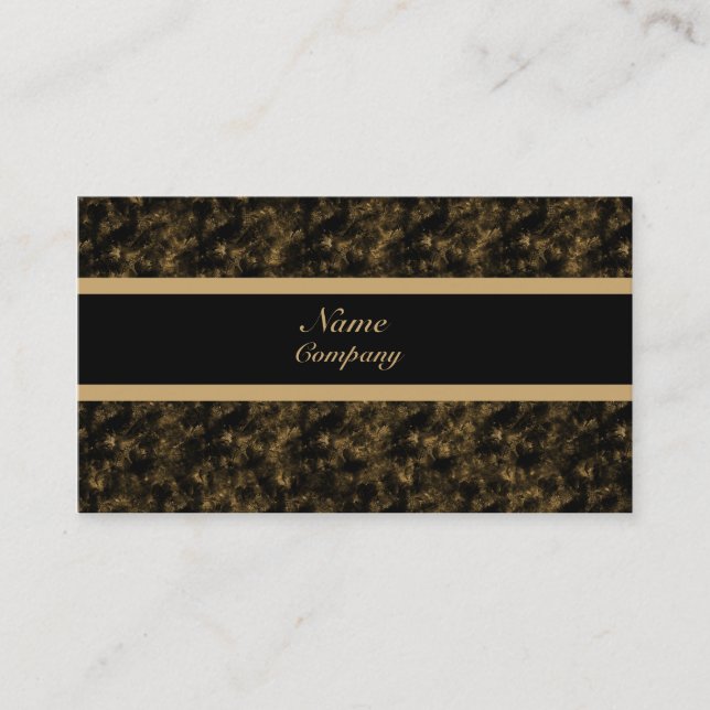 Grunge Affärskort, Guld Visitkort (Framsida)