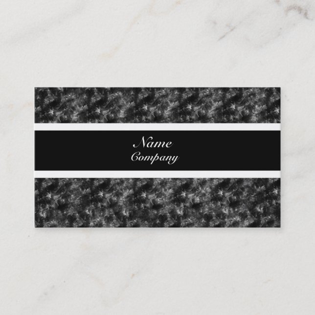 Grunge-Affärskort, svartvitt Visitkort (Framsida)