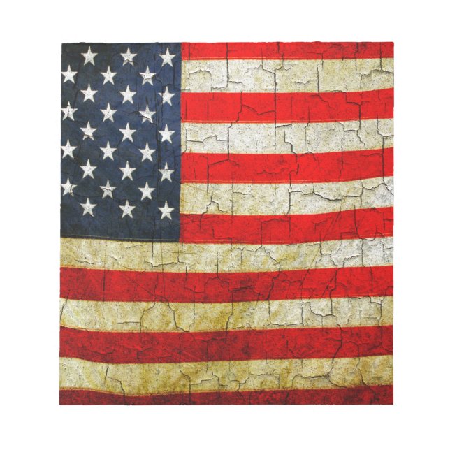 Grunge America flagga Anteckningsblock (Framsida)