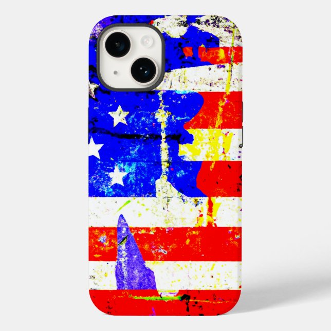 Grunge American Flagga (Baksida)