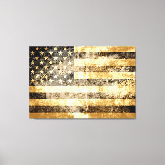 Grunge American Flagga 3 Canvastryck