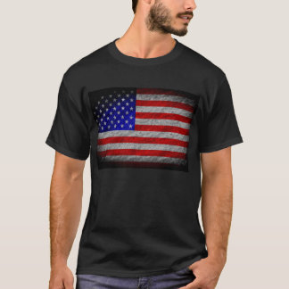 Grunge American flagga 5 Tee