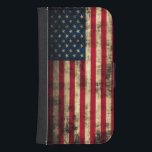 Grunge American Flagga Galaxy S4 Plånboksfodral<br><div class="desc">Grunge American Flagga Form Factor: Samsung Galaxy S4 Wallet-väska</div>