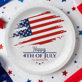 Grunge American Flagga Lycklig 4:e juli ID1104