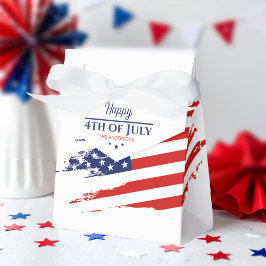 Grunge American Flagga Lycklig 4:e juli ID1104 Presentaskar