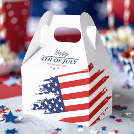 Grunge American Flagga Lycklig 4:e juli ID1104 Presentaskar