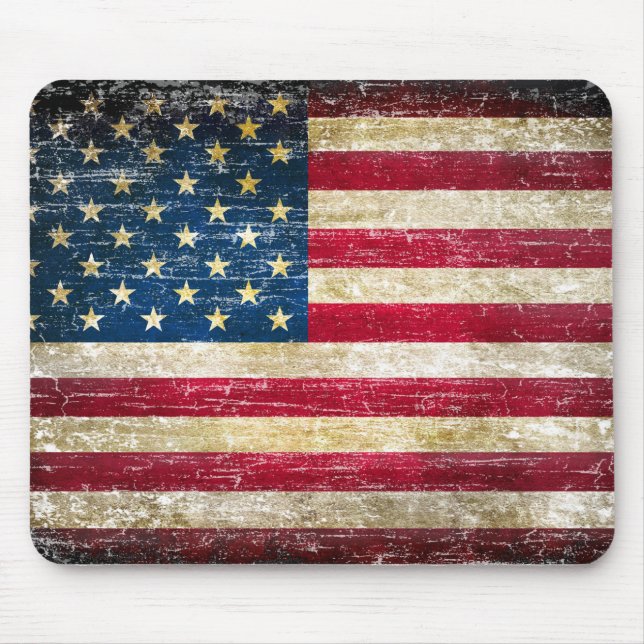 Grunge American Flagga Musmatta (Framsidan)