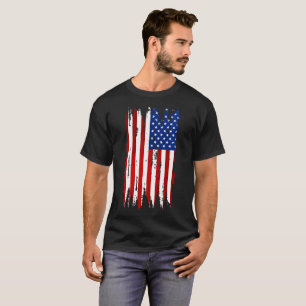Grunge American Flagga T Shirt
