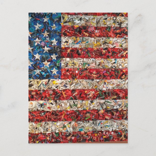 grunge american flagga vykort (Framsida)