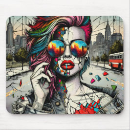 Grunge Art | Abstrakten Fractued Woman Musmatta