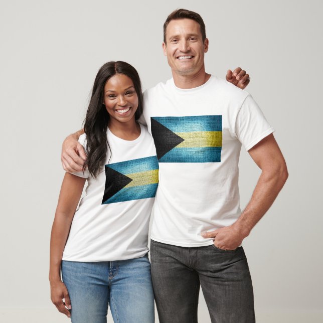 Grunge Bahamas flagga Tee (Unisex)