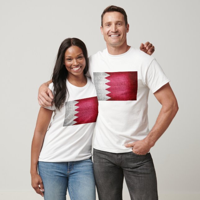 Grunge Bahrain-flagga T-shirt (Unisex)