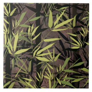 Grunge bamboo-skog. kakelplatta