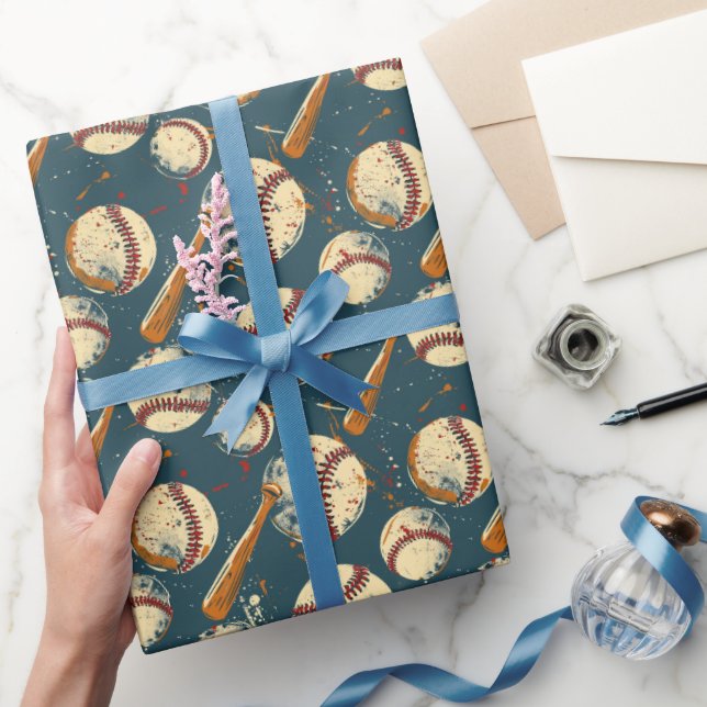 Grunge Baseball Clash Presentpapper (Gifting)