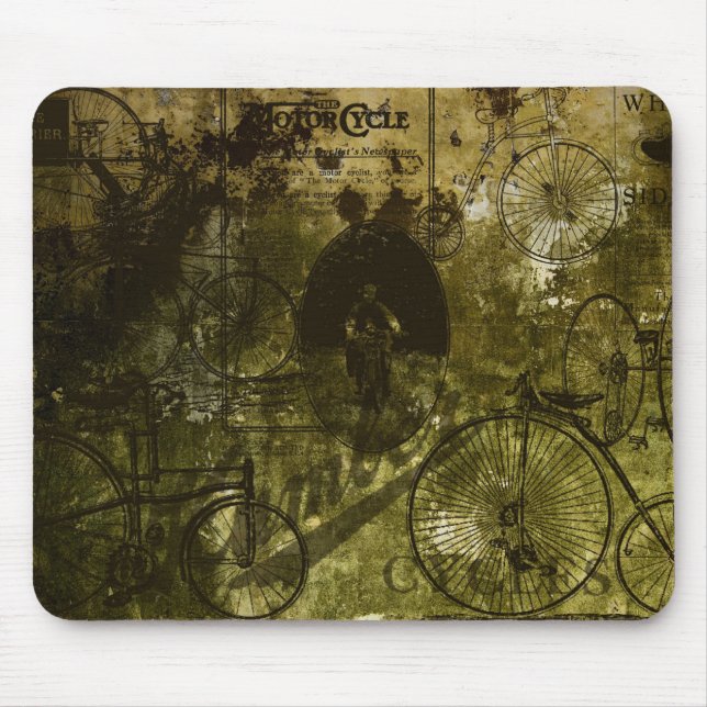 Grunge Bicycles Mousepad Musmatta (Framsidan)