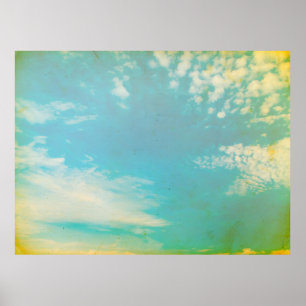 Grunge-bild av bakgrunden till himlar. hemindecor, poster