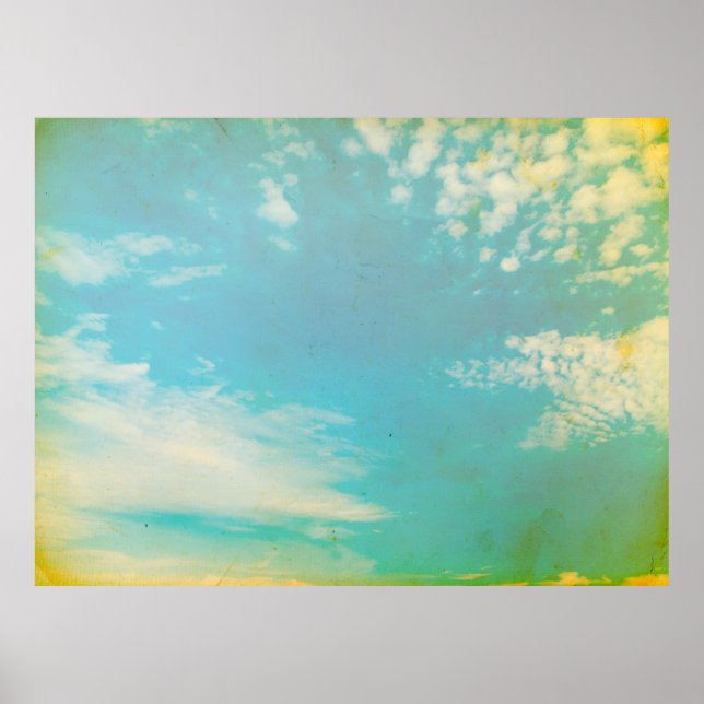 Grunge-bild av bakgrunden till himlar. hemindecor, poster (Framsidan)