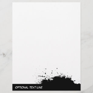 Grunge Bläck Stain-mall för letterhead