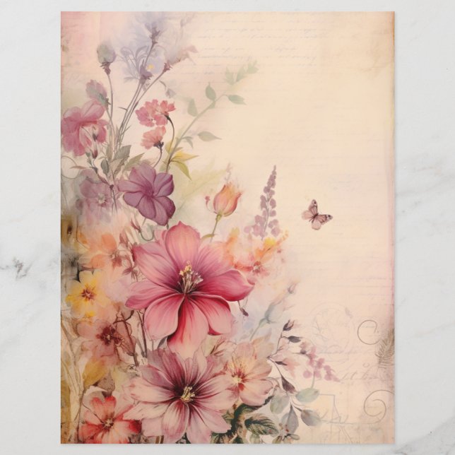 Grunge Blommigt 5 AIda (Baksida)