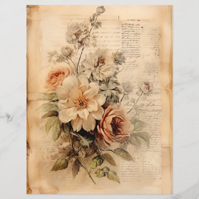 Grunge Blommigt 6 AIda (Baksida)