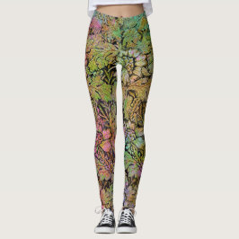 Grunge Blommigt Leggings